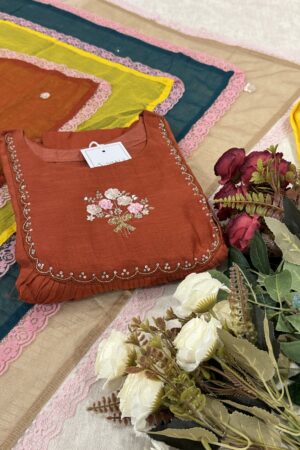 SZ1142 - Mul chanderi suit