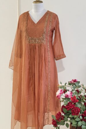 SZ1184 - Mul chanderi suit
