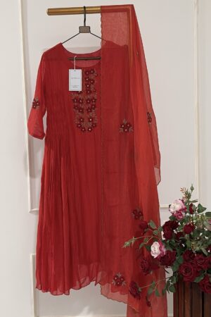 SZ1245 - Mul chanderi suit set