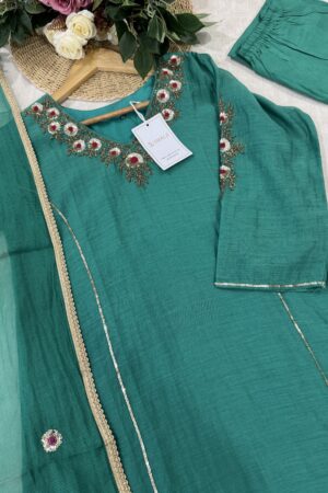 SZ1240 - Mul Chanderi Suit Set