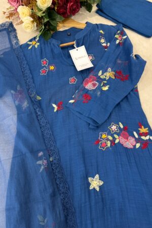 SZ1248 - Mul chanderi suit set