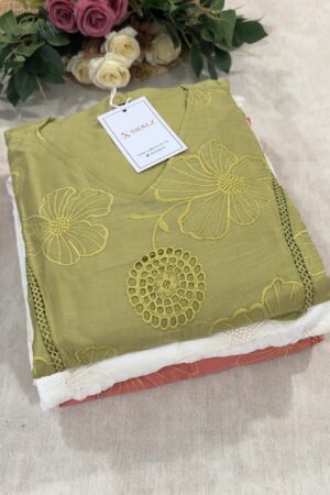 SZ1249 - Semi Mul chanderi suit set